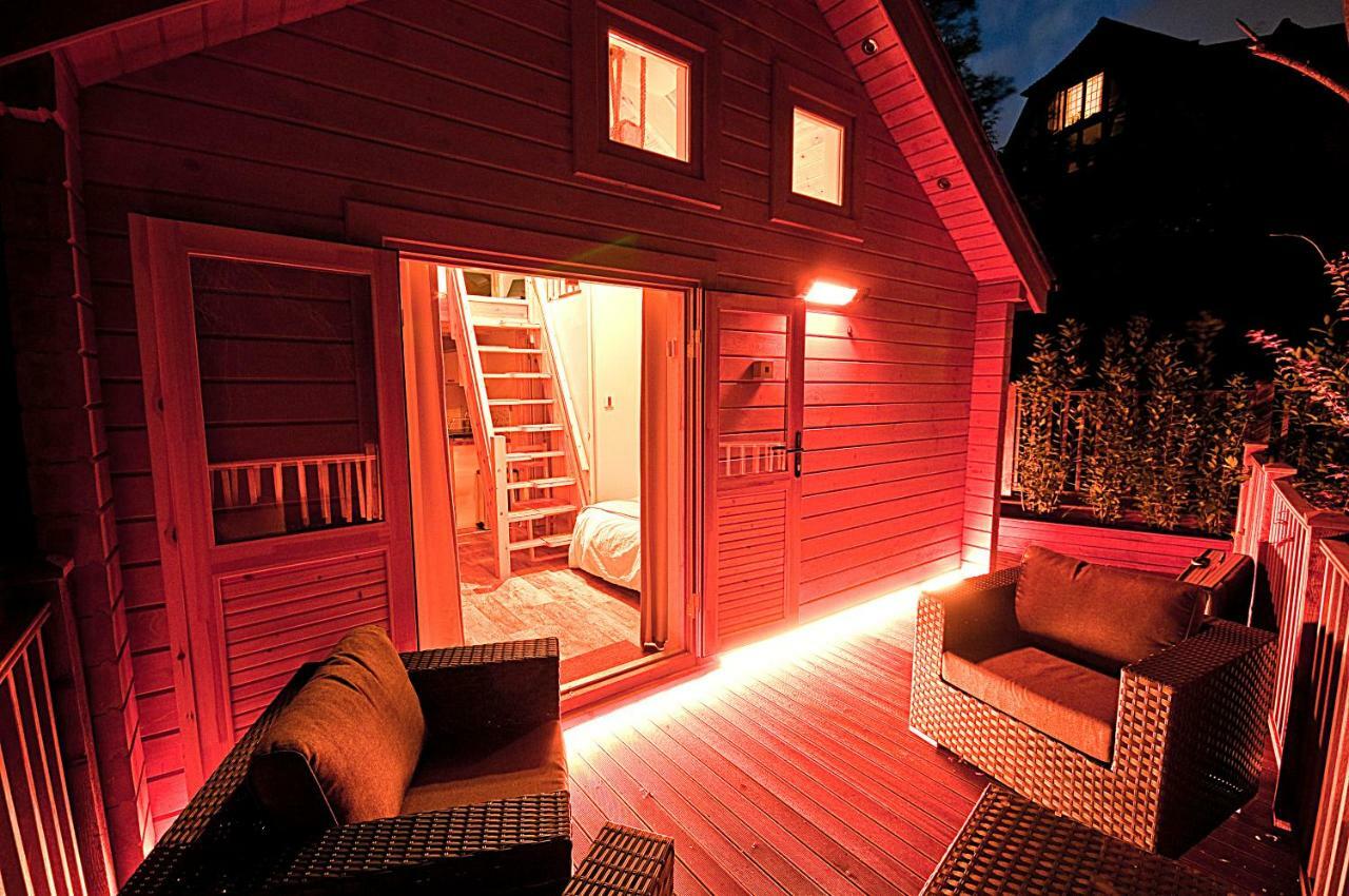 Alum Chine Log Cabin Villa Bournemouth Bagian luar foto